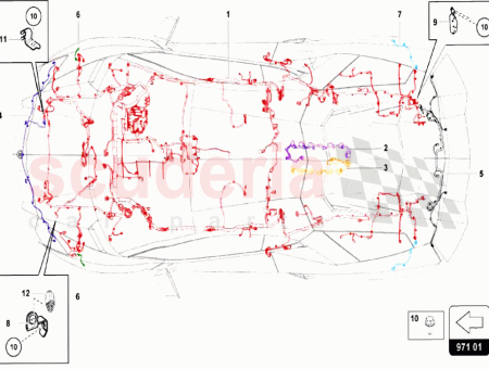 Photo of CENTRAL WIRING HARNESS REAR VIEW CAMERA PARKING SENSORS…
