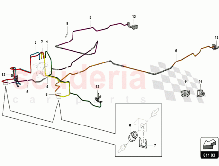 Photo of BRAKE LINE FROM CONNECTING PIECE TO BRAKE HOSE…