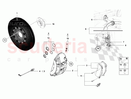 Photo of Lh Front Brake Caliper carboceramic Brake front Calipers…