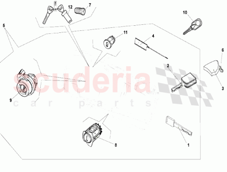 Photo of Lock Cylinder With Keys And Housing supply Vin…