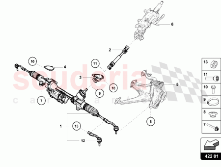 Photo of Steering Gear With Int Track Rod Joint opt…