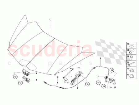 Photo of FRONT HOOD GAS CYLINDER…