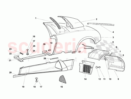 Photo of LEFT REAR FENDER ASSEMBLY…