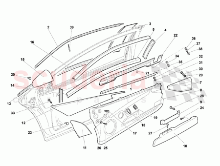 Photo of LEFT DOOR UPHOLSTERY Supply VIN…