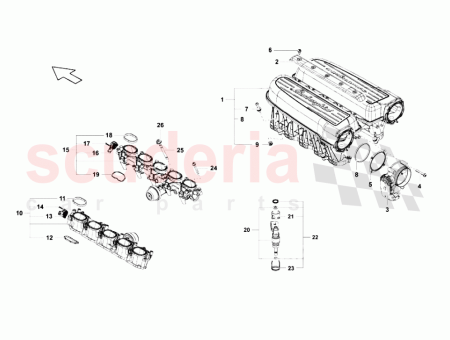 Photo of MANIFOLD FROM ENGINE CEH002327 UP TO ENGINE CEH002550…