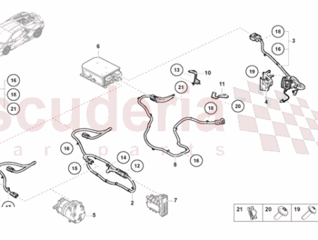 Photo of HARNESS HV OBC RICAR…