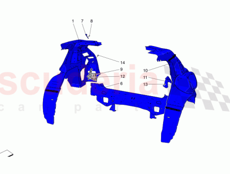 Photo of RH BODY SIDE FRAME ASSEMBLY…