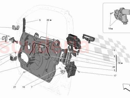 Photo of LH EXTERNAL DOOR HANDLE RETAINING BRACKET…