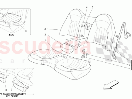 Photo of REAR ARM REST ASSEMBLY CUOIO HIDE 364014604…