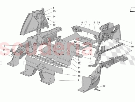 Photo of FRONT SIDE OF REAR FLOOR ASSEMBLY…