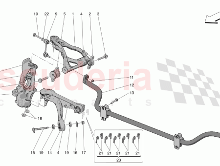 Photo of LH FRONT UPPER LEVER ASSEMBLY…