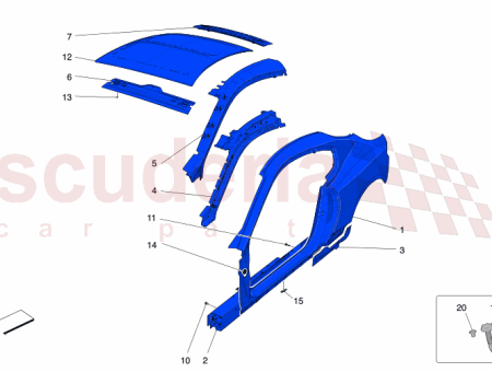 Photo of lh side frame member…