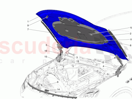 Photo of FRONT BONNET LEFT HINGE…