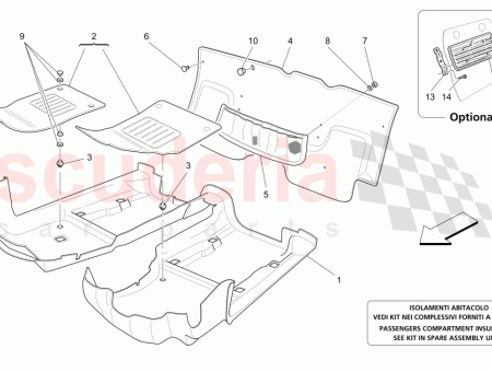 Photo of VERTICAL R H REAR CARPET CUOIO SELLA SELLA…