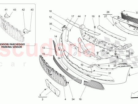 Photo of FRONT BUMPER PRIMERED PARKING SENSORS…
