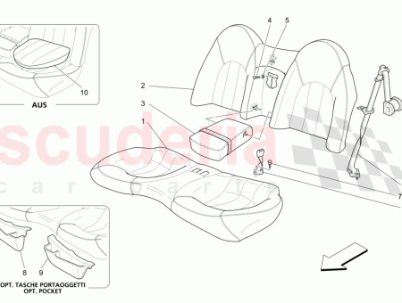 Photo of REAR SEAT CUSHION ASSEMBLY CUOIO SELLA SELLA HIDE…