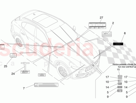 Photo of DANGER PROHIBITION PLATE ON UNDER HOOD INSULATION…