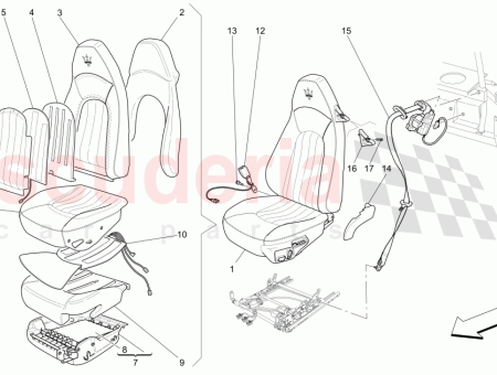 Photo of R H FRONT CUSHION UPHOLSTERY TABACCO TOBACCO 364014600…