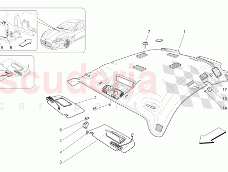 Photo of LH SUN SCREEN ASSEMBLY HOME LINK INTEGRATED THREE…