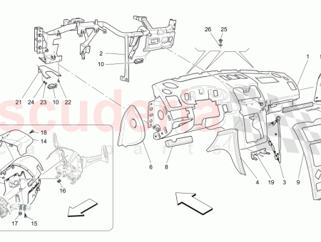 Photo of COMPLETE LOWER COVER FOR STEERING COLUMN EU CN…