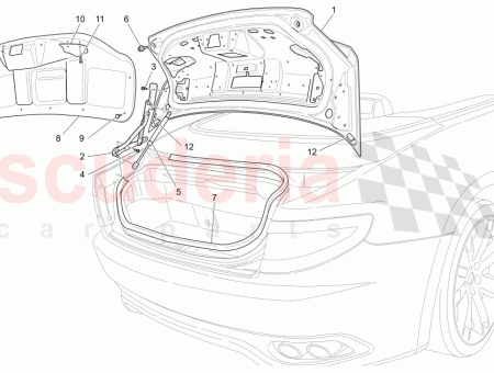 Photo of REAR LEFT BOOT LID HINGE…