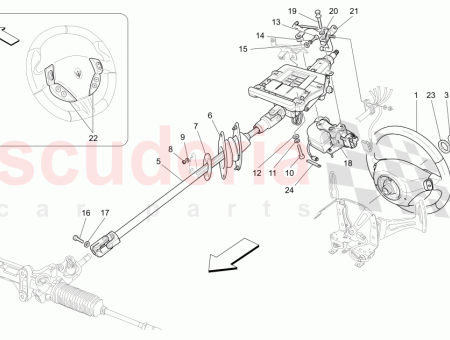 Photo of COMPLETE STEERING WHEEL MARRONE CORNIOLA CORNIOLA BROWN 094082770…