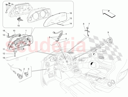Photo of COMPLETE ODOMETER MILES INSTRUMENT…