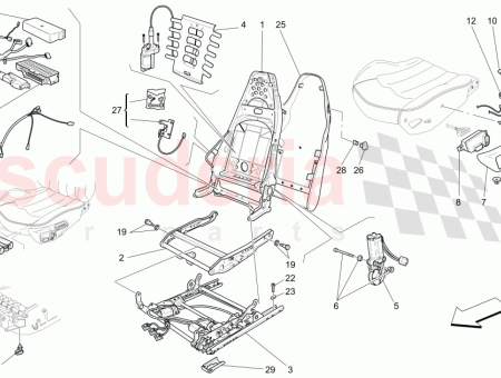 Photo of SEAT BACK PANEL GRIGIO MEDIO MEDIUM GREY 364010015…