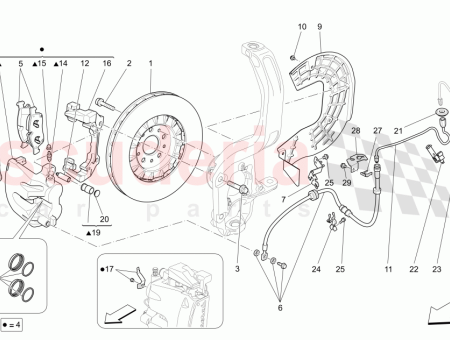 Photo of BRACKET BRAKE CALIPERS PAINTED IN SILVER…