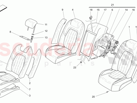 Photo of REAR RH SEAT ASSEMBLY COMFORT LUXURY REAR SEATS…