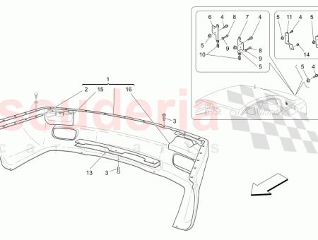 Photo of COMPLETE REAR BUMPER Front and rear park sensors…