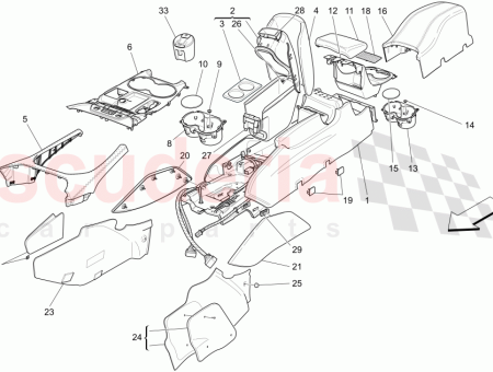Photo of CENTRAL DASHBOARD TRIM PLATE GRIGIO CHRONO CHRONO GREY…