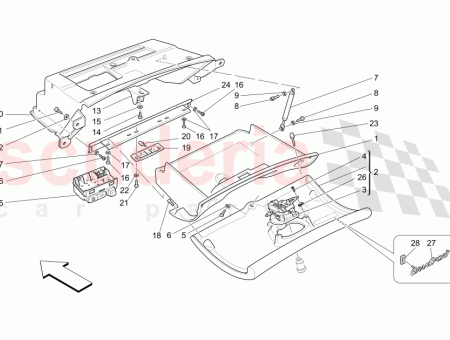 Photo of DASHBOARD GLOVE BOX CONTAINER FRAME…