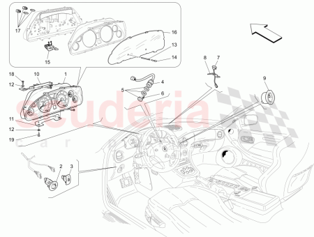 Photo of COMPLETE ODOMETER KM INSTRUMENT…