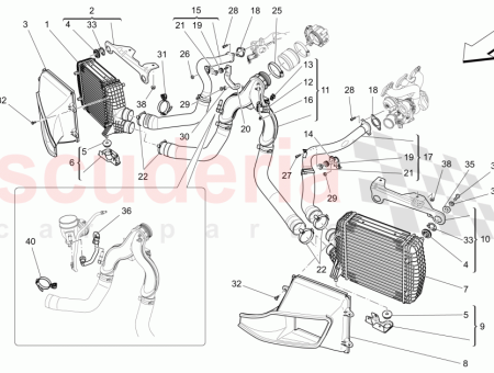 Photo of SLEEVE FROM TURBINE TO LH INTERCOOLER…