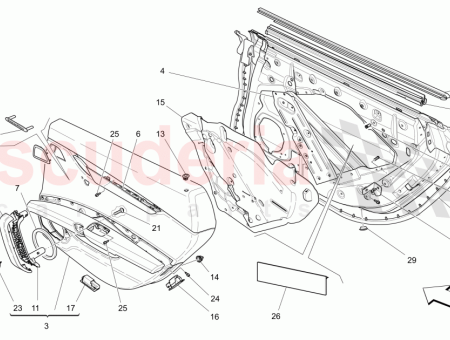 Photo of REAR RH DOOR PANEL ASSEMBLY HIGH PREMIUM SOUND…