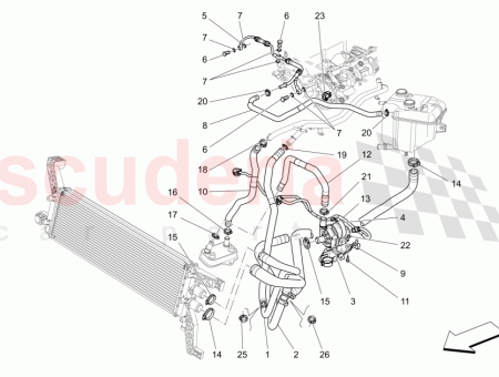 Photo of PIPE BETWEEN ENGINE AND SECONDARY RADIATOR…
