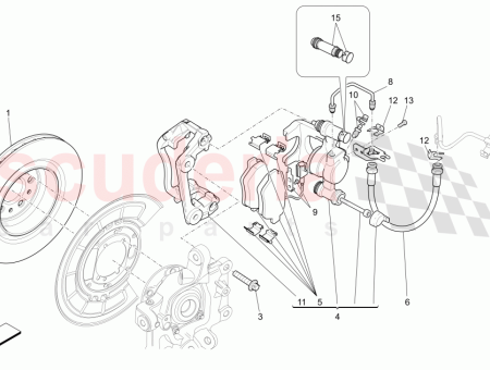 Photo of RH REAR CALIPER ASSEMBLY BRAKE CALIPERS PAINTED IN…