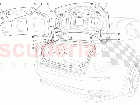 Photo of BOOT LID COVER GRIGIO GREY 364930071…