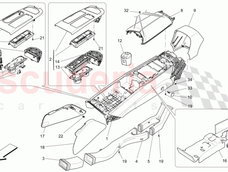 Photo of TUNNEL GLOVE COMPARTMENT FOR GHIBLI SHINY PLASTIC INSERTS…
