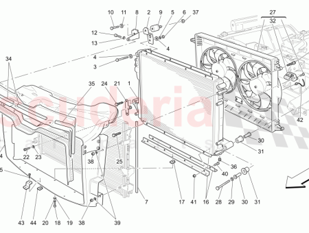 Photo of RH BRACKET FOR UPPER FIXING WATER RADIATOR…