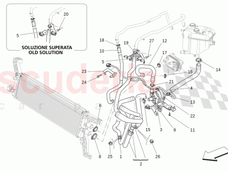 Photo of PIPE BETWEEN SECONDARY RADIATOR AND PUMP…