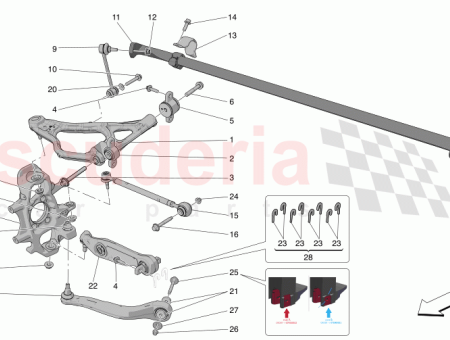 Photo of COMPLETE R H REAR UPPER LEVER…