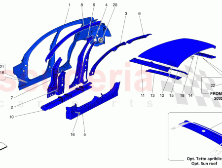 Photo of LH FRONT PILLAR SIDE RAIL ASSEMBLY…