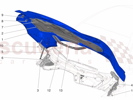Photo of FRONT BONNET LH HINGE…