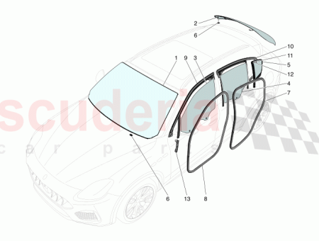 Photo of RH REAR QUARTER WINDOW ASSEMBLY…