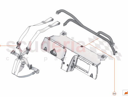 Photo of BRACKET CROTCH STRAP RH INBOARD 6PT DF…