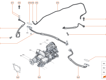 Photo of HOSE TURBOCHARGER OIL FEED INC WASHERS BANJO RH…