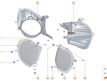 Photo of GRILLE WHEEL ARCH LINER REAR LH…