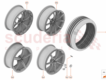 Photo of WHEEL RR CAST FF BASE 15 SPOKE 20X10…
